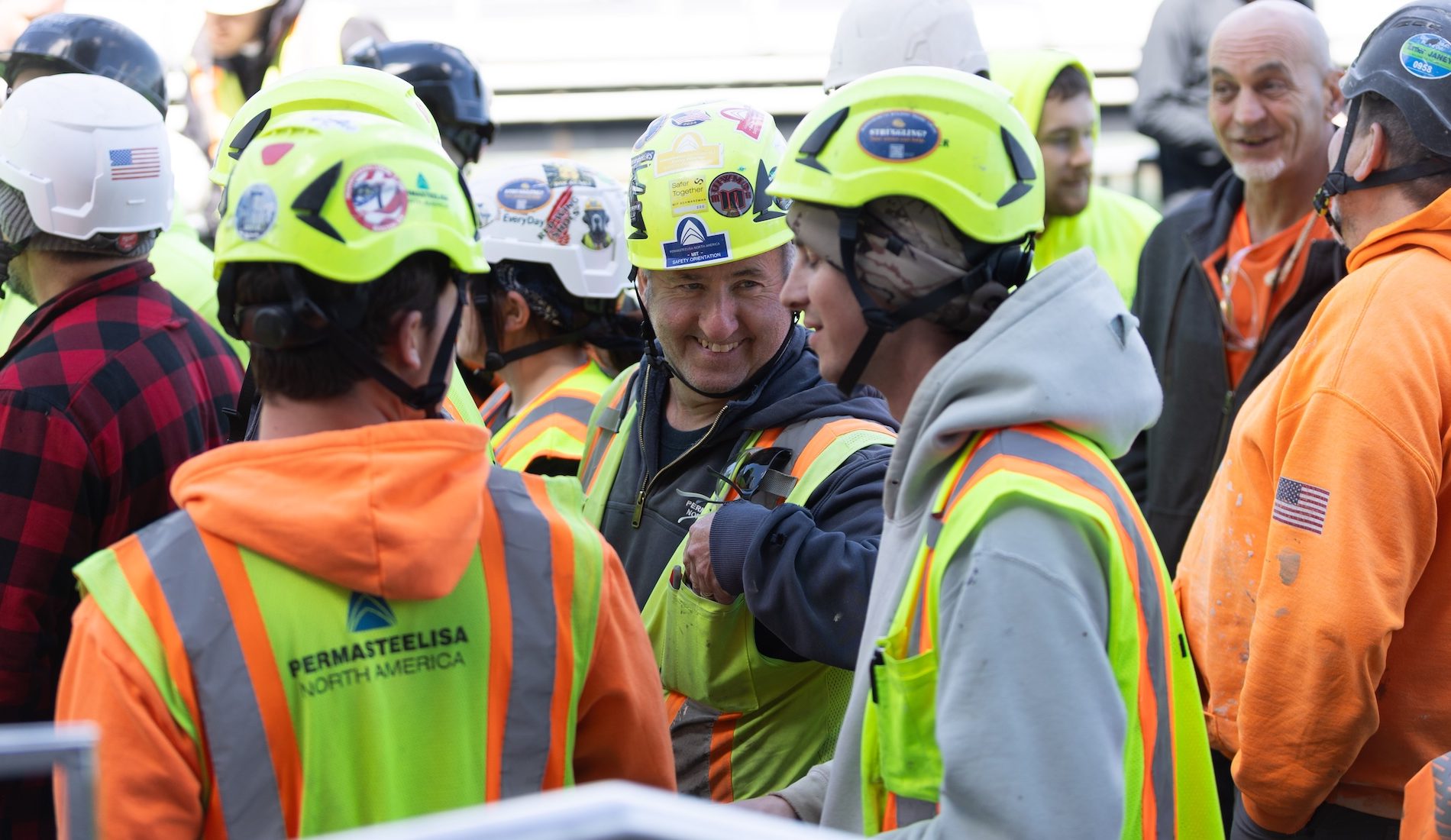 Workers gathered at Recovery Week event